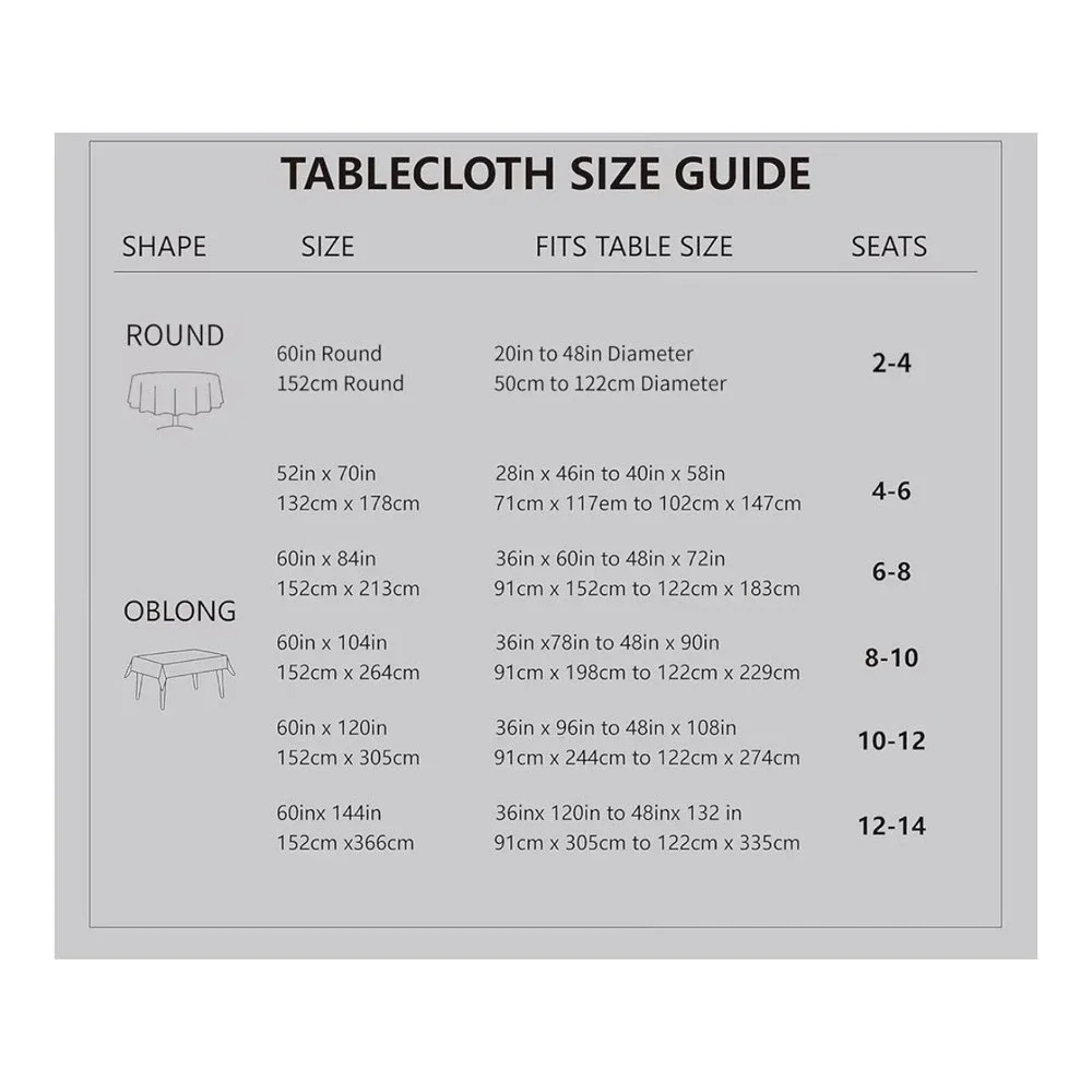 154.-   Rectangle Tablecloth Waterproof 52x70 inch Linen Textured Table Cloth